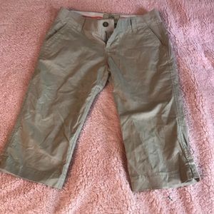 Old navy tan capris . Size 2
